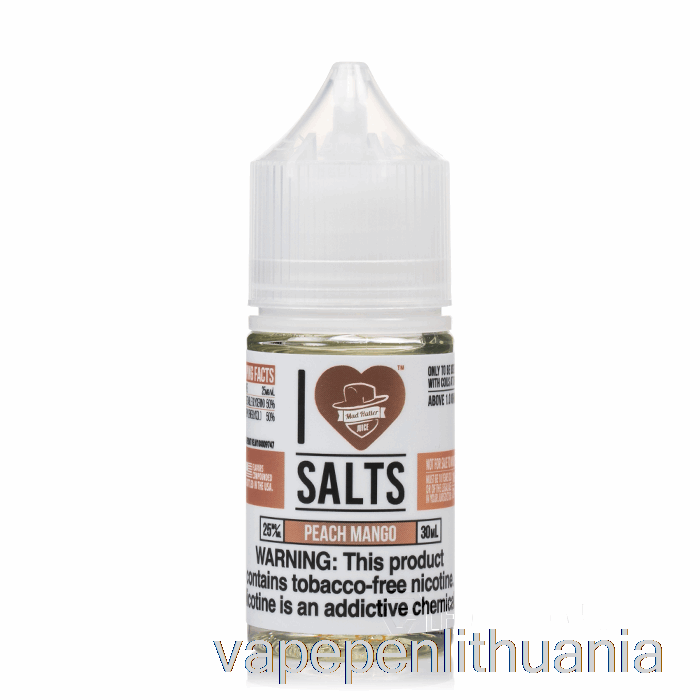 Persikų Mangas - Aš Myliu Druskas - 30 Ml 50 Mg Vape Skysčio